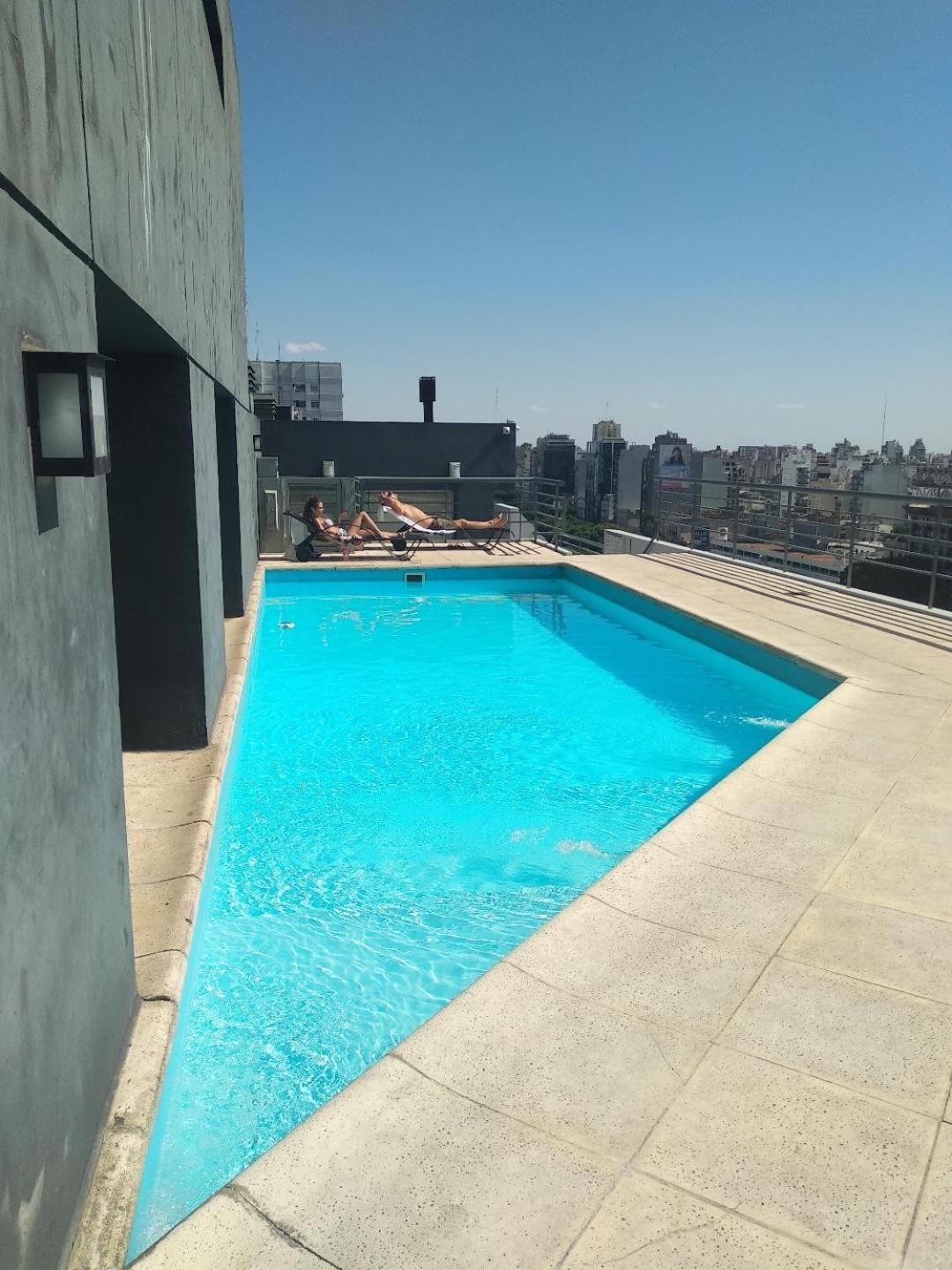 Apart 1013 Con Piscina Gimnasio Laundry Y Seguridad 24 Hs Buenos Aires Exterior foto