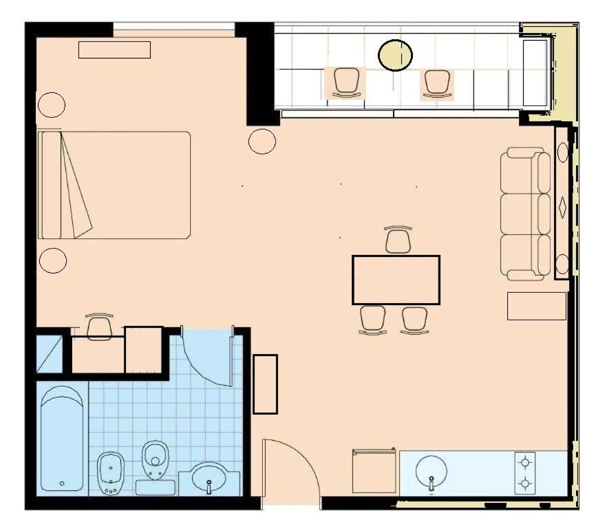 Apart 1013 Con Piscina Gimnasio Laundry Y Seguridad 24 Hs Buenos Aires Exterior foto